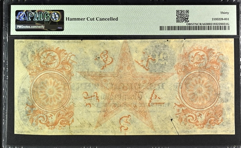 1839 $20 Obsolete Republic of Texas