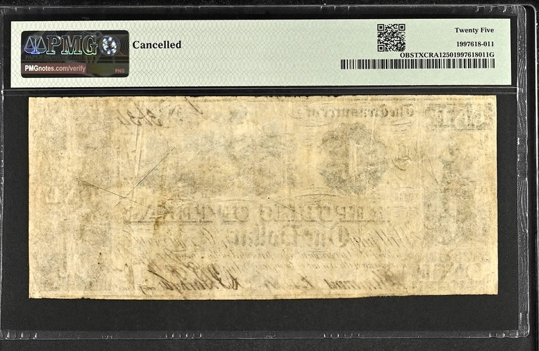 1839 $1 Obsolete Republic of Texas