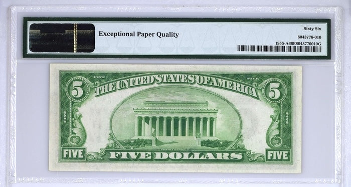 1934 $5 Federal Reserve Light Green
