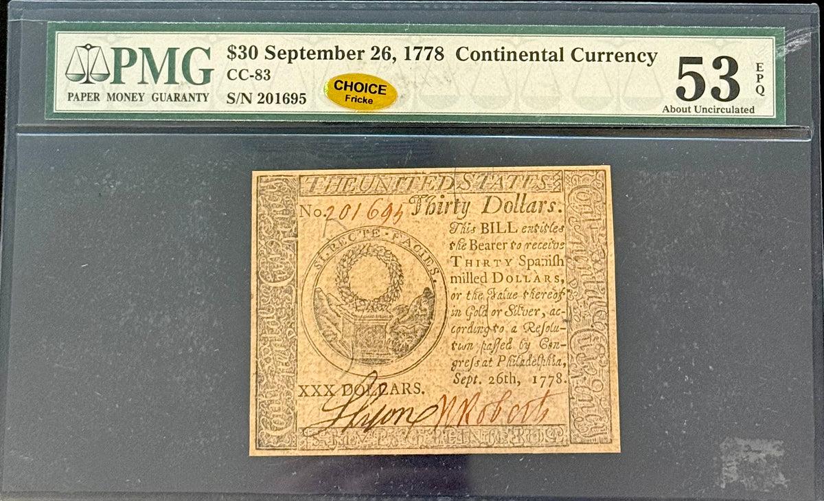 1778 $30 Colonial