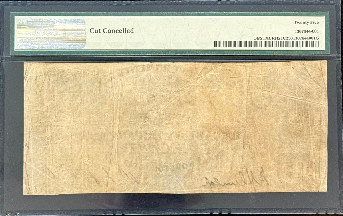 1830&#39;s $50 Obsolete Government of Texas