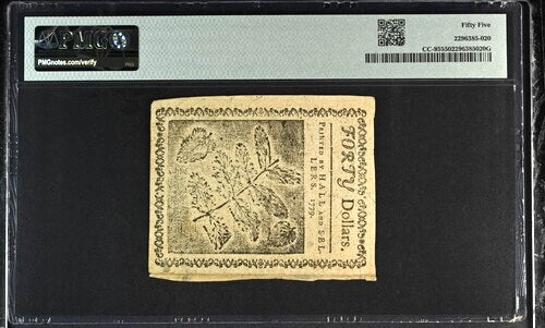 1779 $40 Colonial - Continental