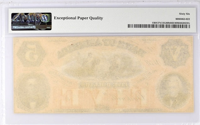 1856 $5 Remainder Tennessee, Clarksville