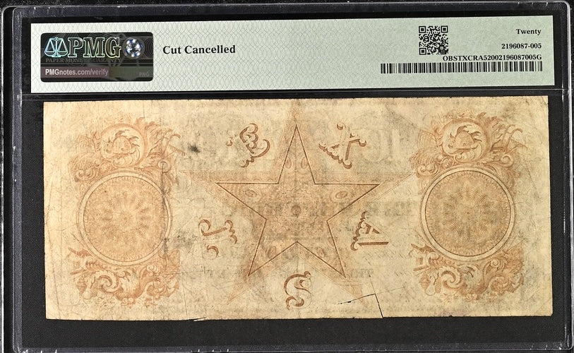 1839 $10 Obsolete Republic of Texas