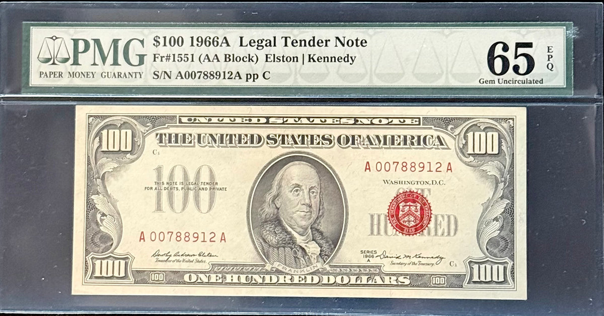 1966A $100 Legal Tender