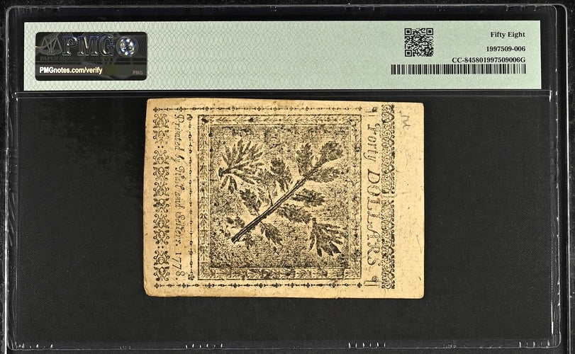 1778 $40 Colonial