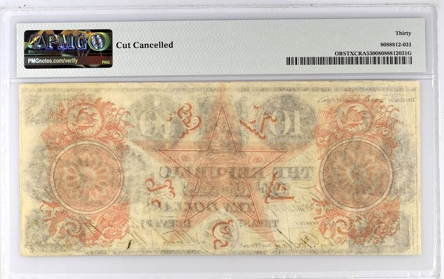 1839 $10 Republic of Texas