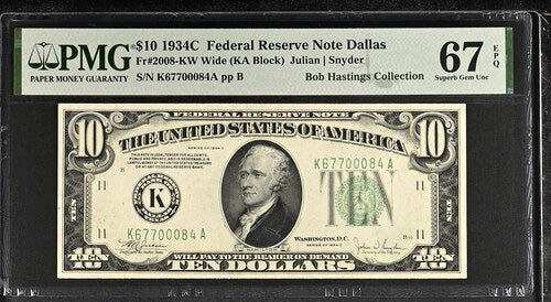 1934C $10 Federal Reserve Dallas