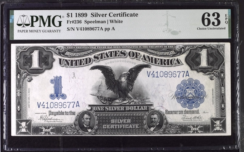 1899 $1 Silver Certificate	&quot;Black Eagle&quot;