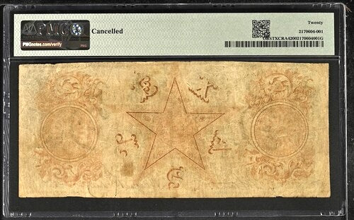 1839 $5 Obsolete Republic of Texas