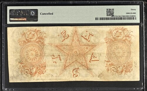 1839 $50 Obsolete Republic of Texas