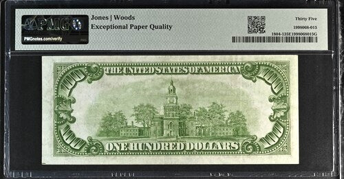 1929 $100 National Detroit, Michigan