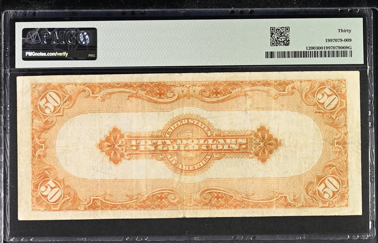 1922 $50 Gold Certificate