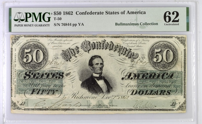 1862 $50 Confederate