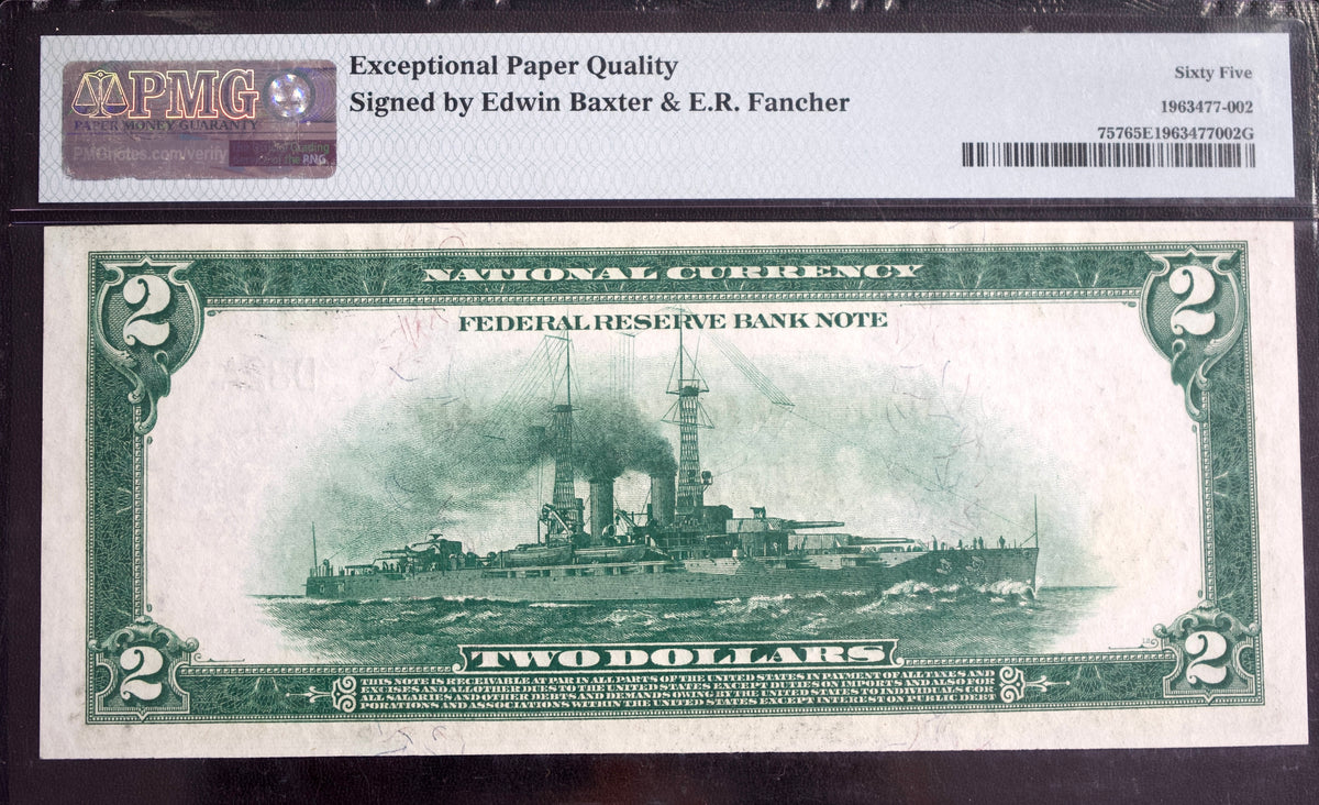 1918 $2 Federal Reserve &quot;Battleship&quot;