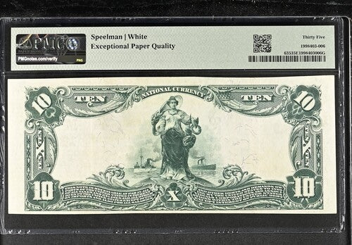 1902 $10 National Plain Back