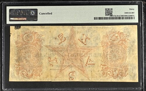 1839 $50 Obsolete Republic of Texas