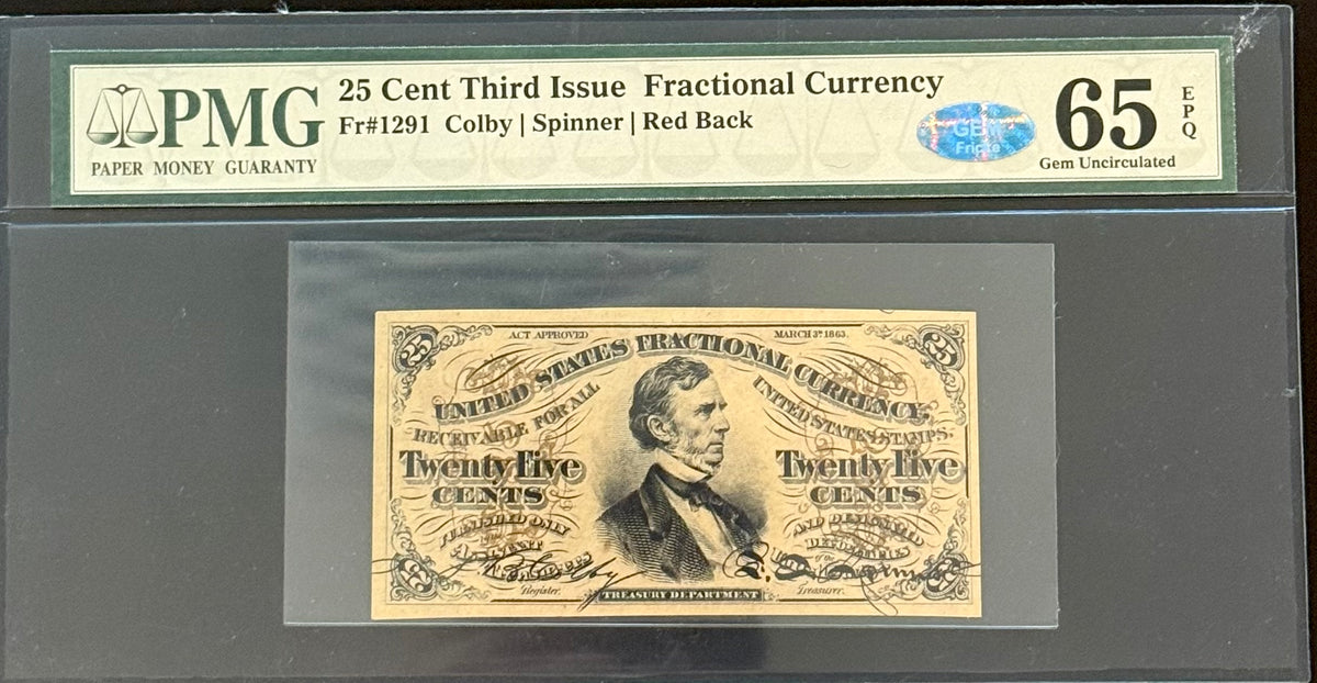 25c Fractional Third Issue