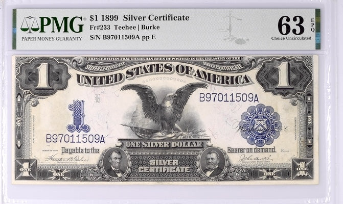 1899 $1 Silver Certificate	&quot;Black Eagle&quot;